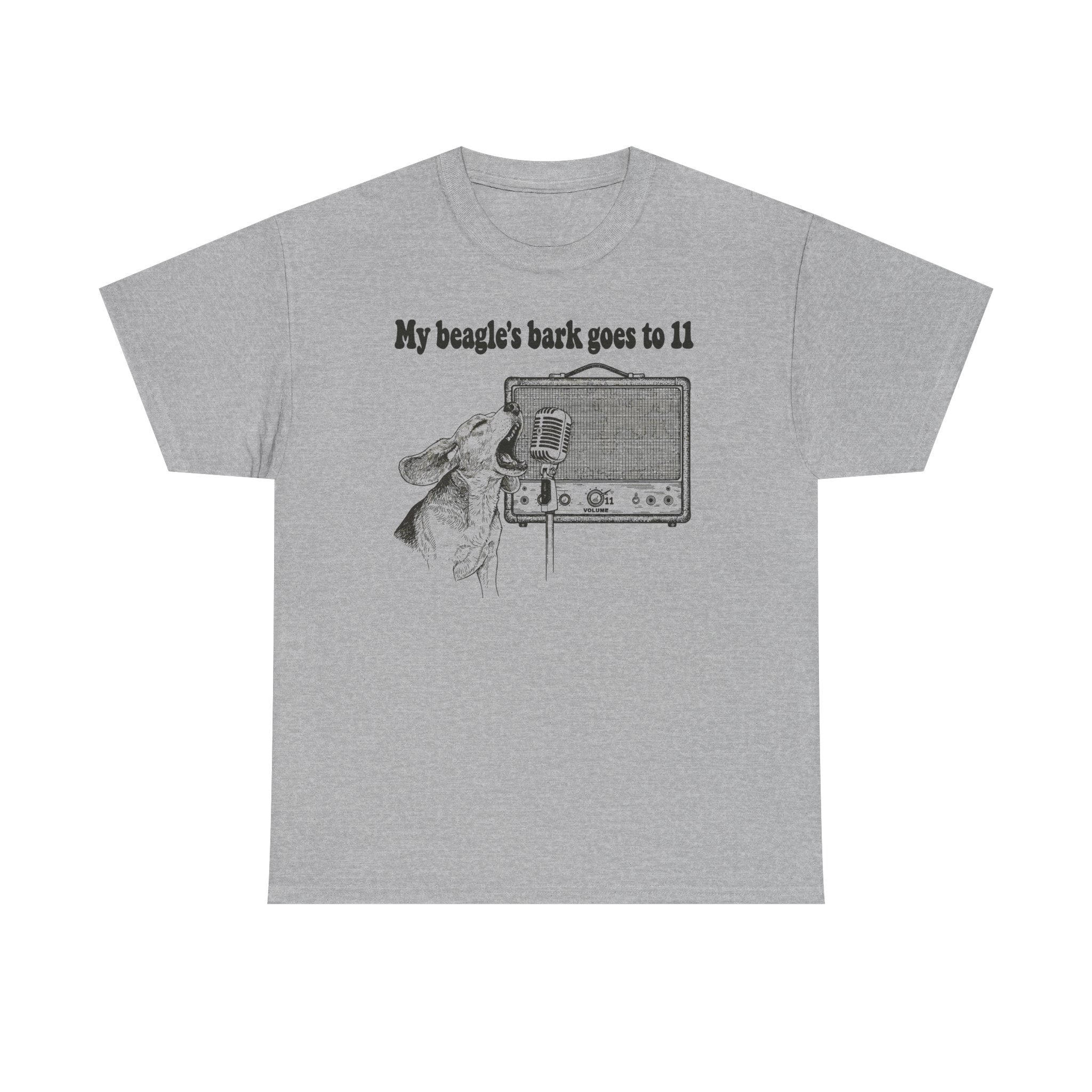 My Beagle's Bark Goes To Eleven Amplifier T-Shirt