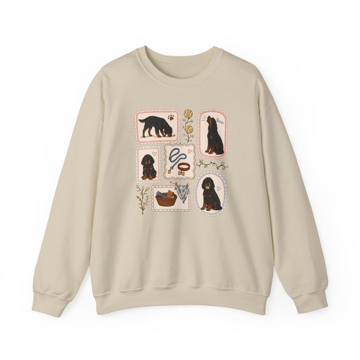 Gordon Setter Art Sweatshirt in Sand