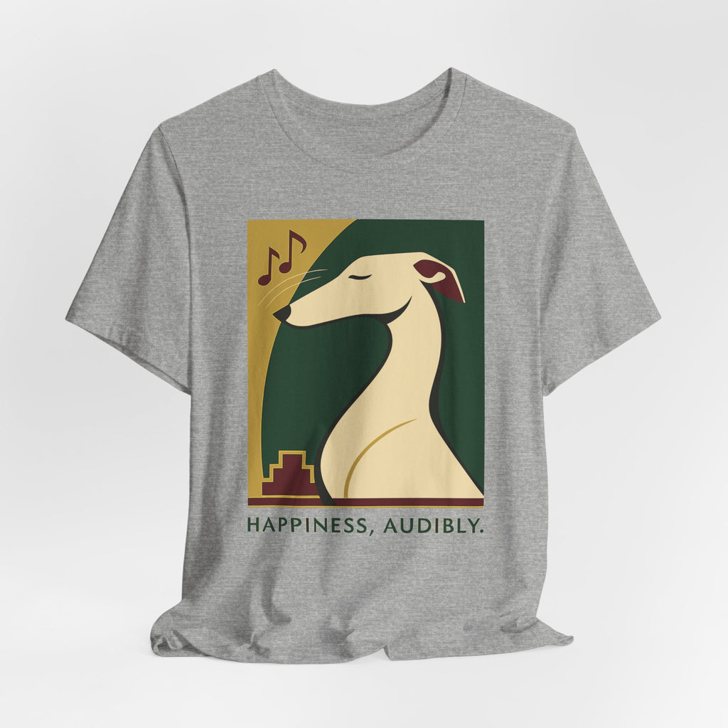 Greyhound Happiness Audibly Tee