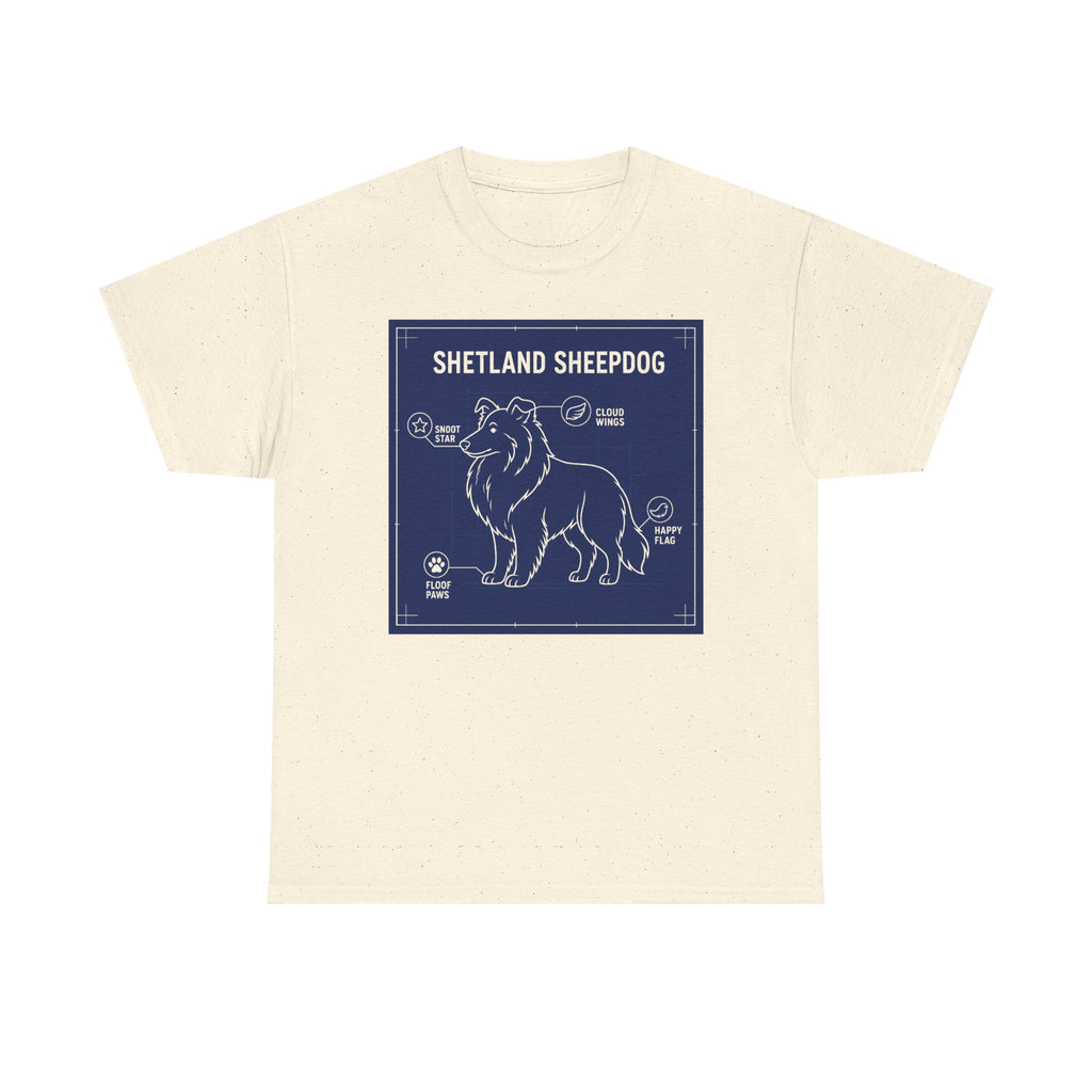 Shetland Sheepdog Blueprint T-Shirt