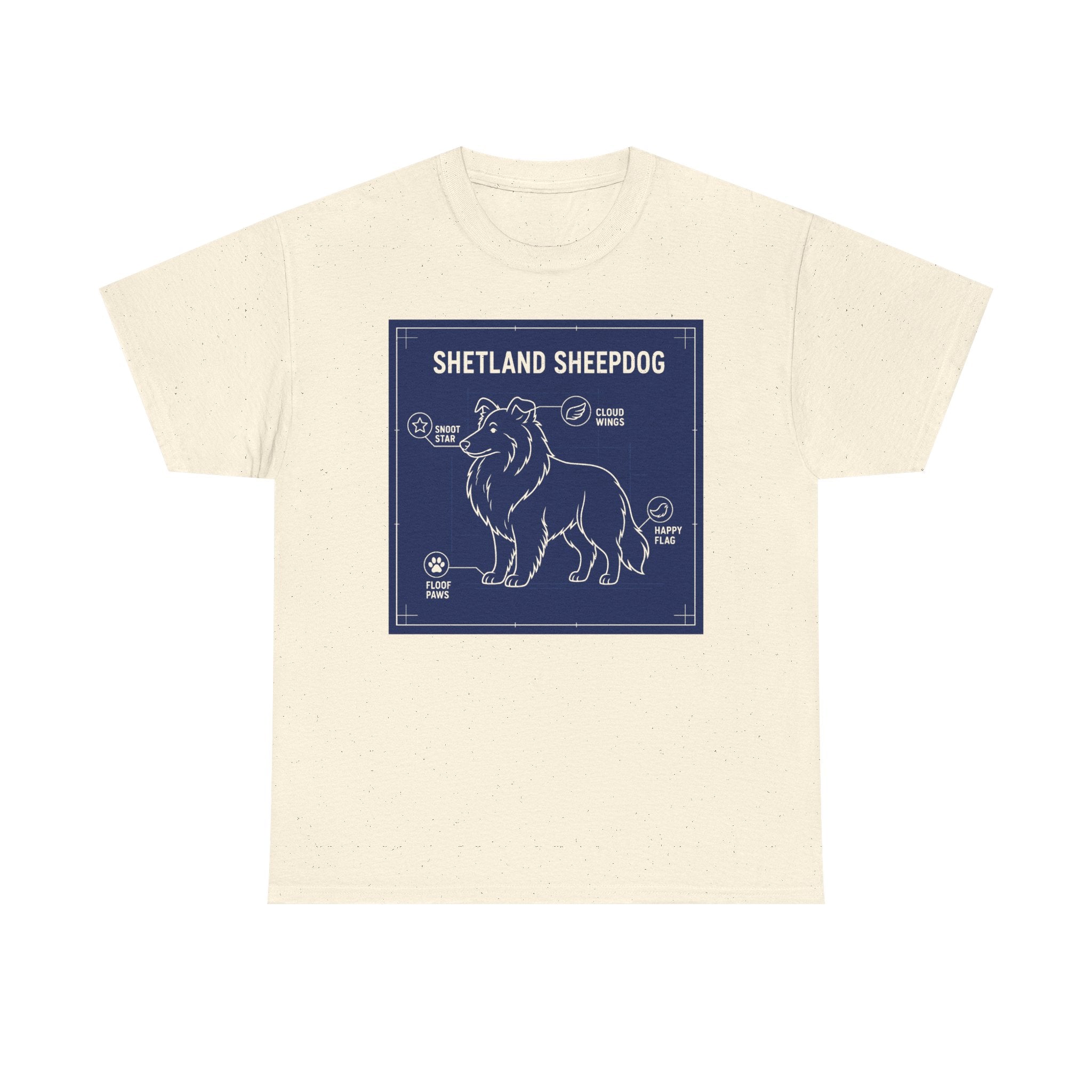 Shetland Sheepdog Blueprint T-Shirt