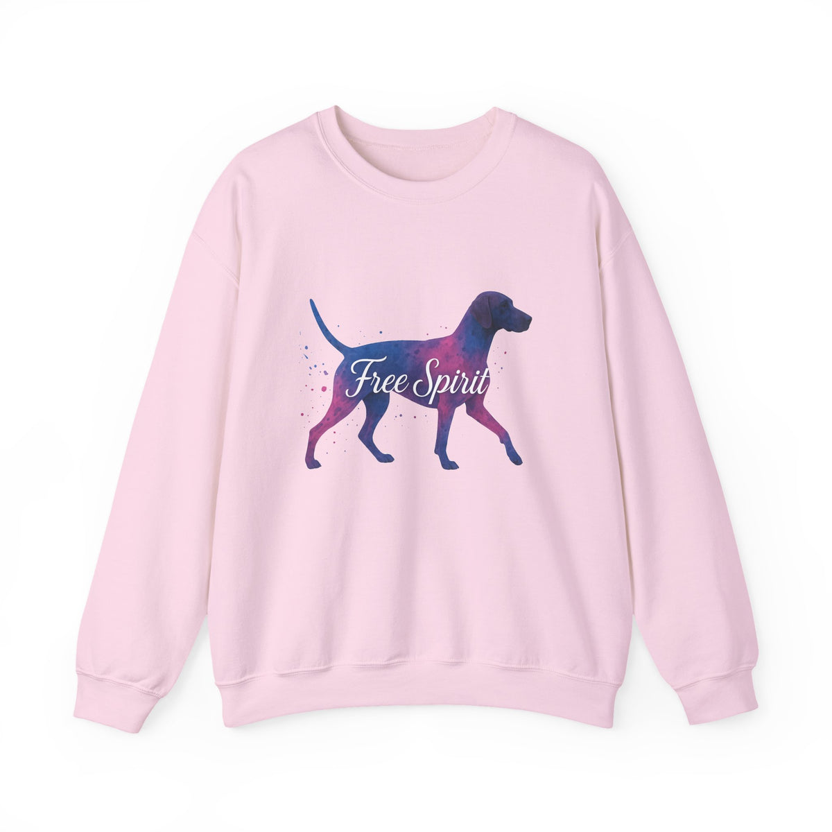 German Shorthaired Pointer Free Spirit Sweatshirt in Light Pink
