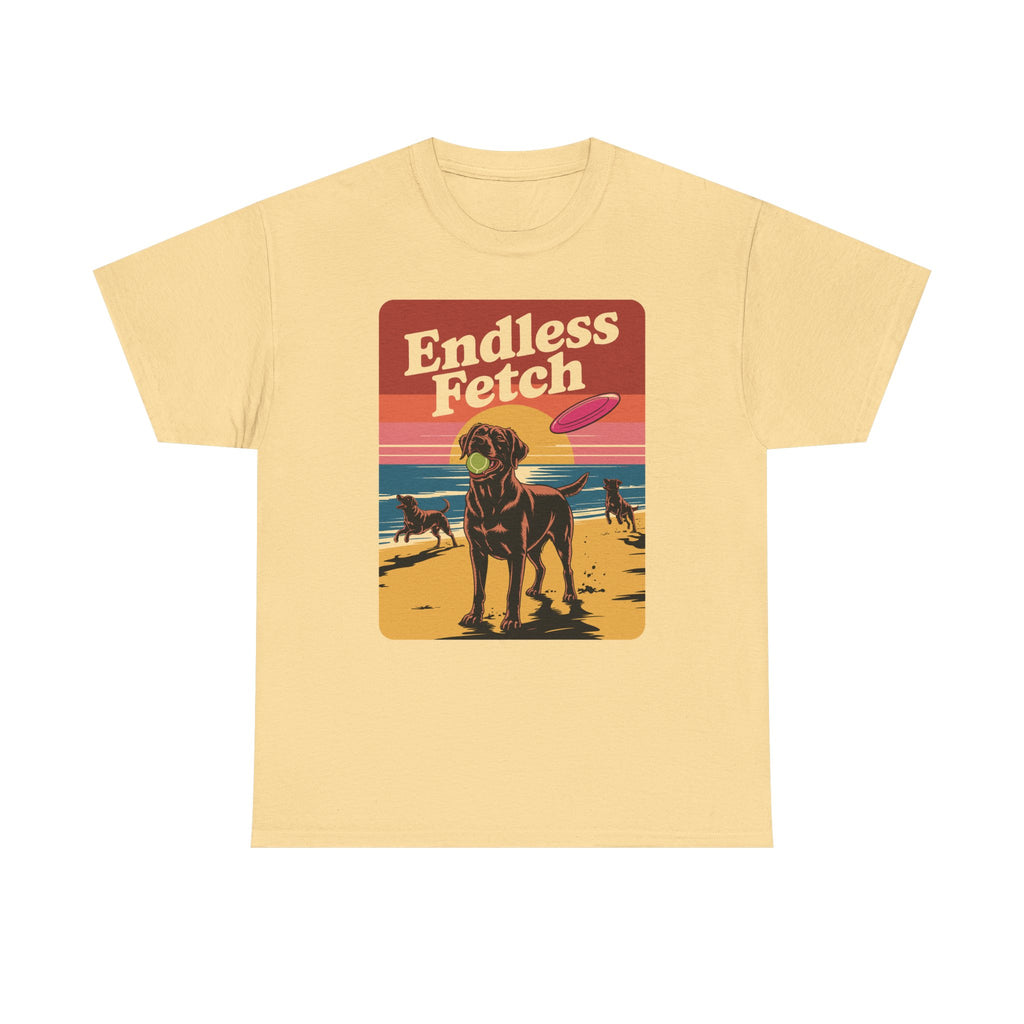 Endless Fetch Graphic with Labrador Beach T-Shirt