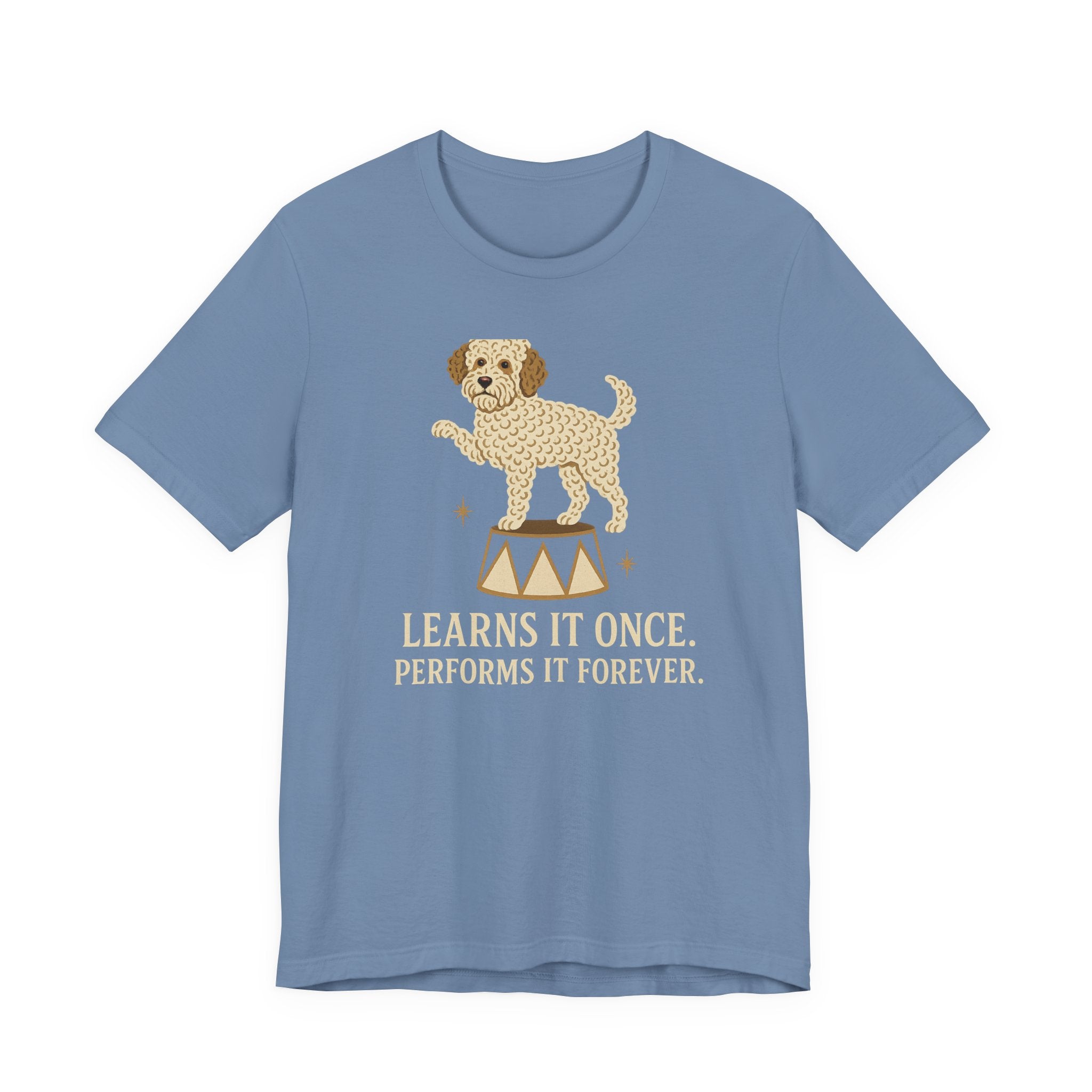 Lagotto Learns It Once Tee