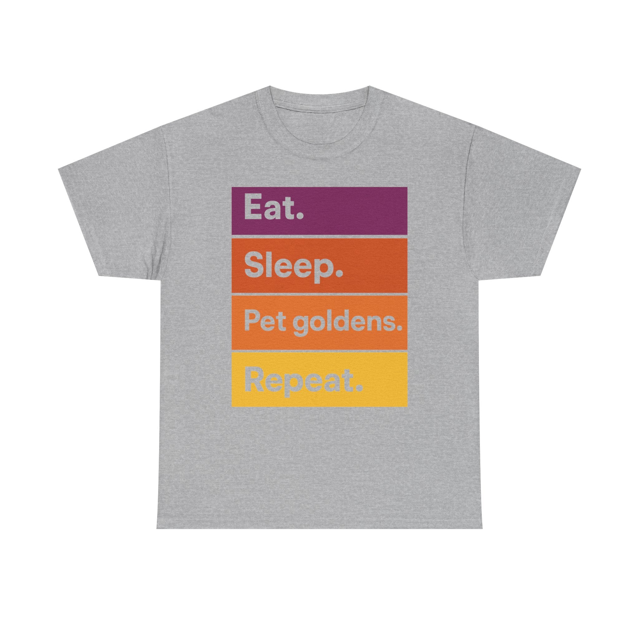 Eat Sleep Bark Repeat Golden Retriever T-Shirt