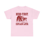 Herd First. Explain Later. Border Collie t-shirt, view 6