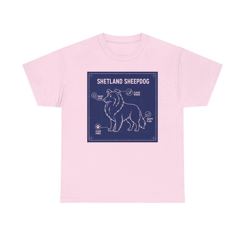 Shetland Sheepdog Blueprint T-Shirt