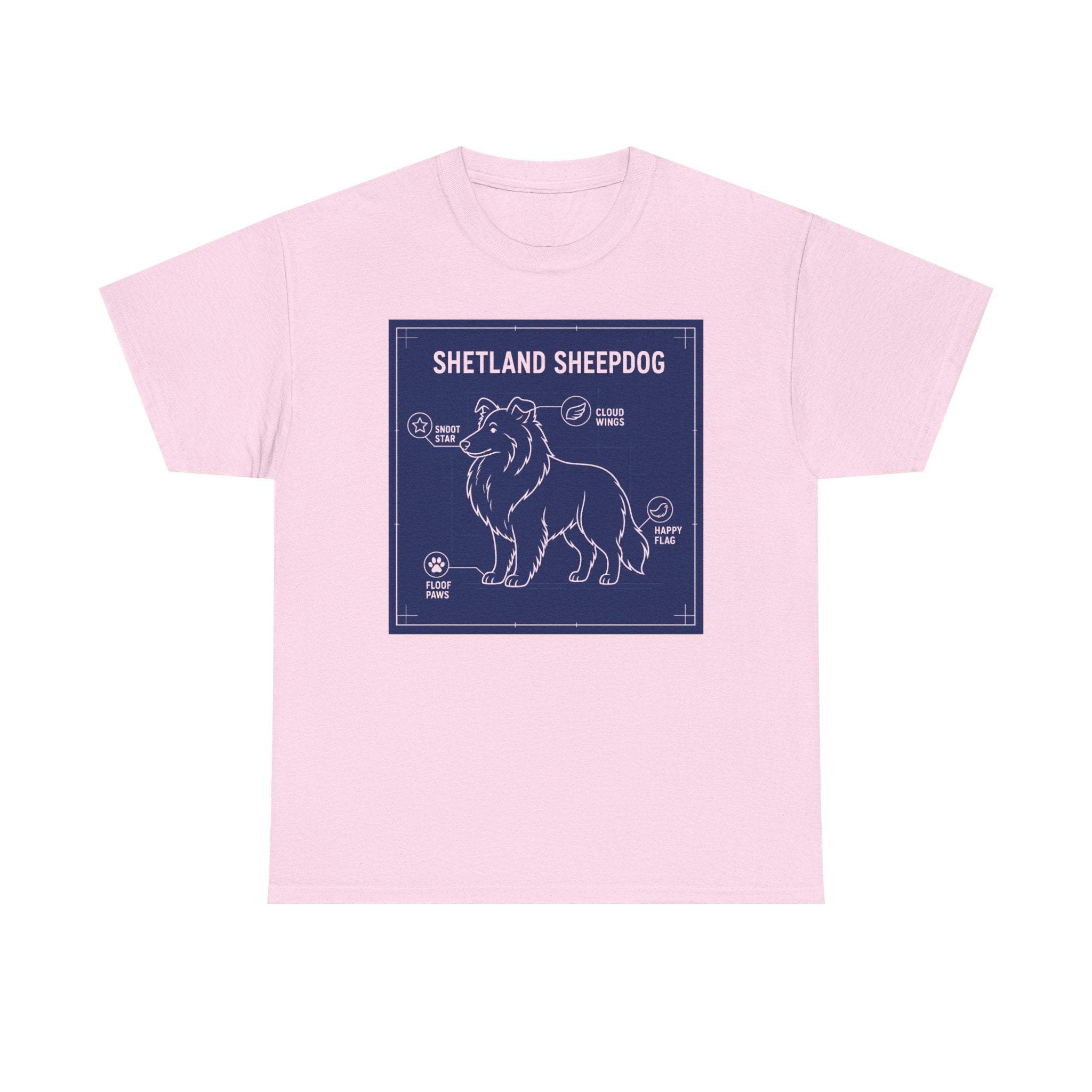 Shetland Sheepdog Blueprint T-Shirt