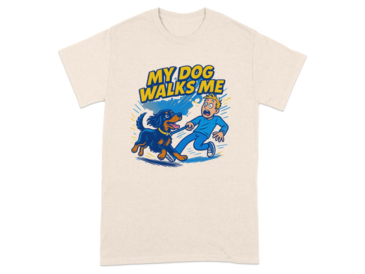 My Dog Walks Me Graphic Tee product type