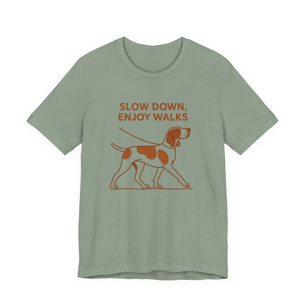 Bracco Italiano Slow Down Enjoy Walks Tee
