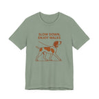 Bracco Italiano Slow Down Enjoy Walks Tee