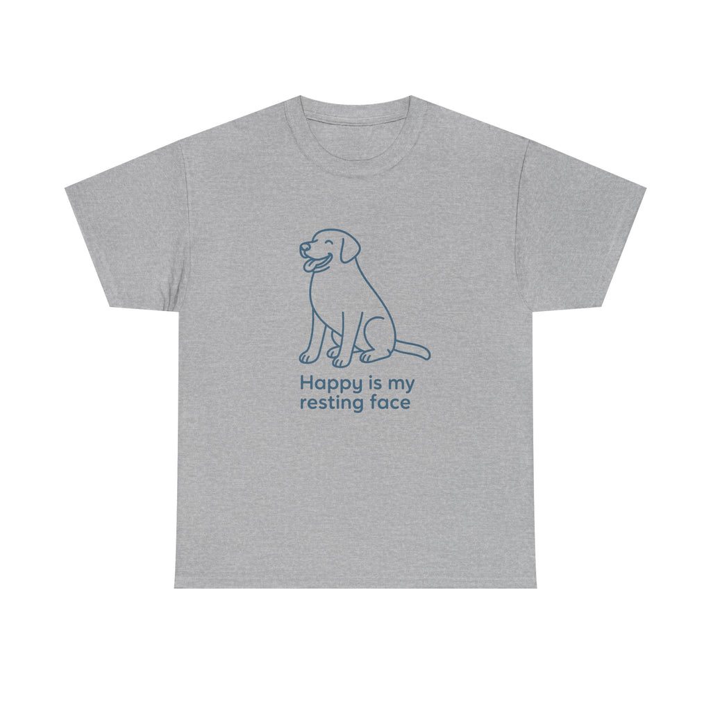 Happy Is My Resting Face - Funny Black Lab Tee