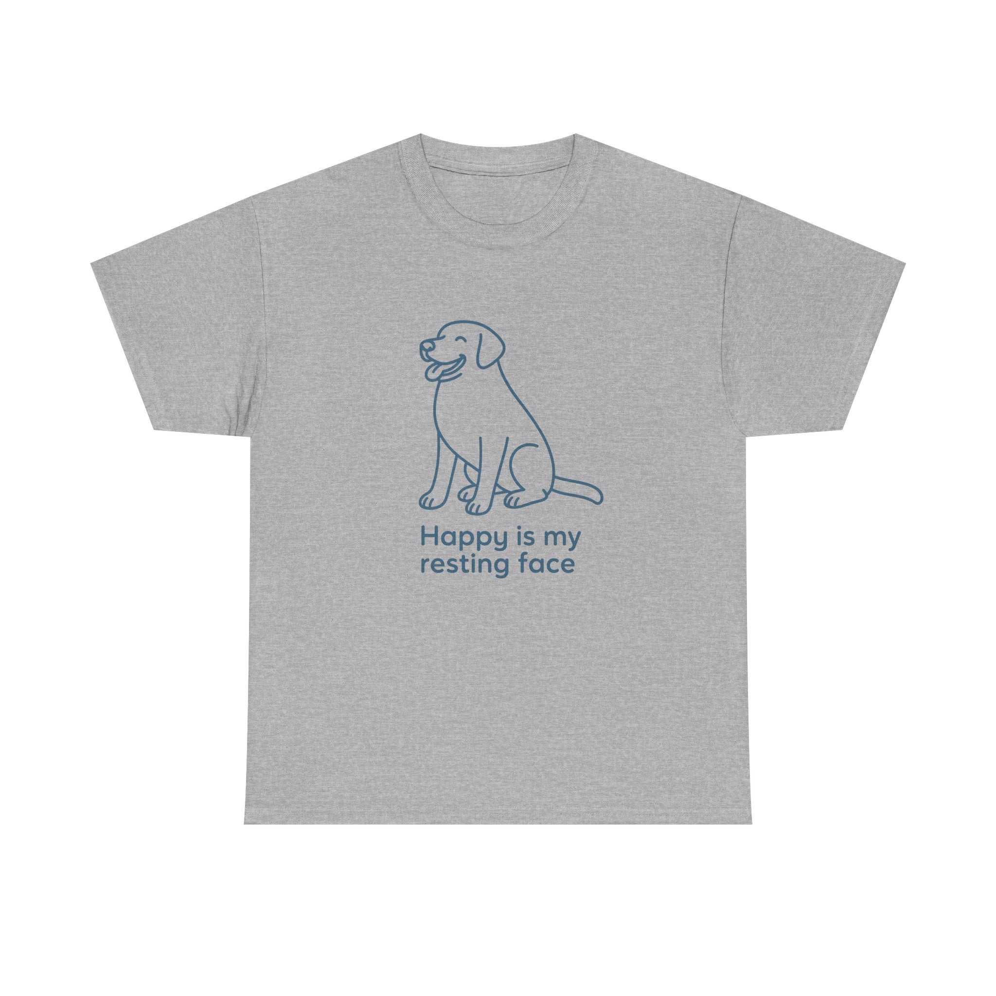 Happy Is My Resting Face - Funny Black Lab Tee