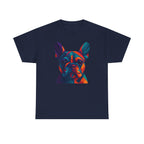 Geometric Colorful Frenchie Face T-Shirt