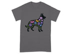 Floral Dog Graphic Design T-Shirt product type