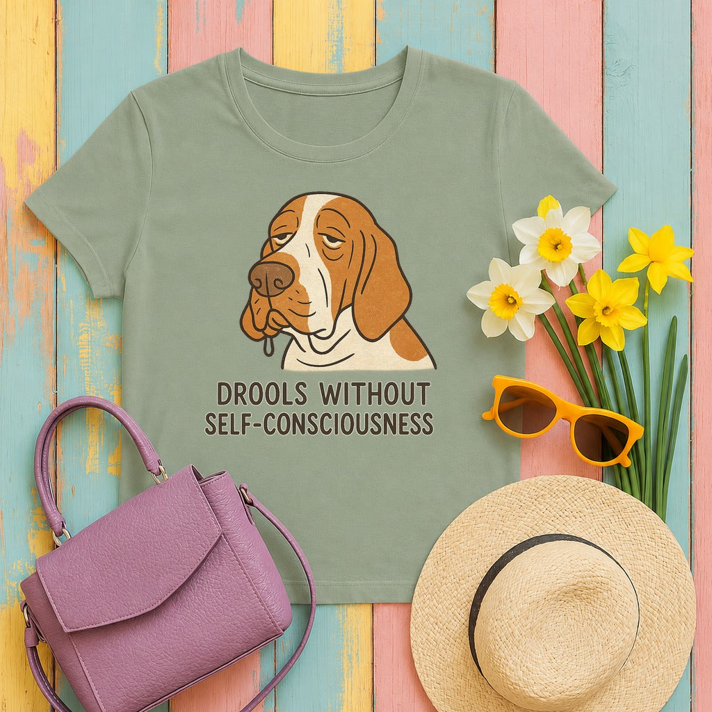 Bracco Italiano Drools Without Shame Tee in Sage