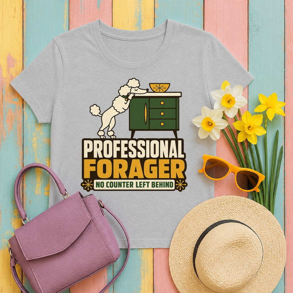 Professional Forager Poodle T-Shirt in Sport Grey