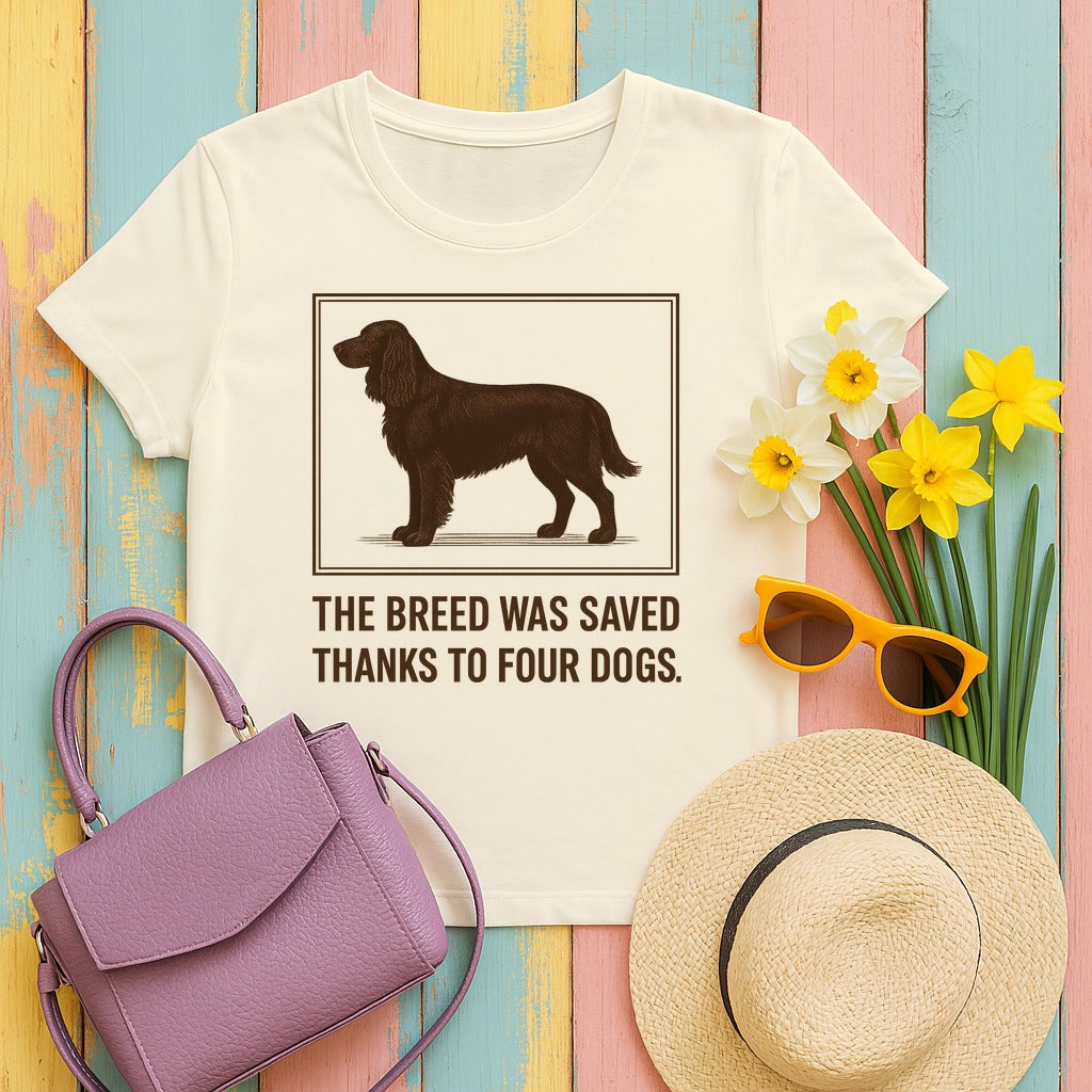 Field Spaniel Saved Thanks To Four Dogs Tee in Natural