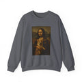 Mona Lisa and Corgi Fine Art Portrait Funny Meme Sweatshirt