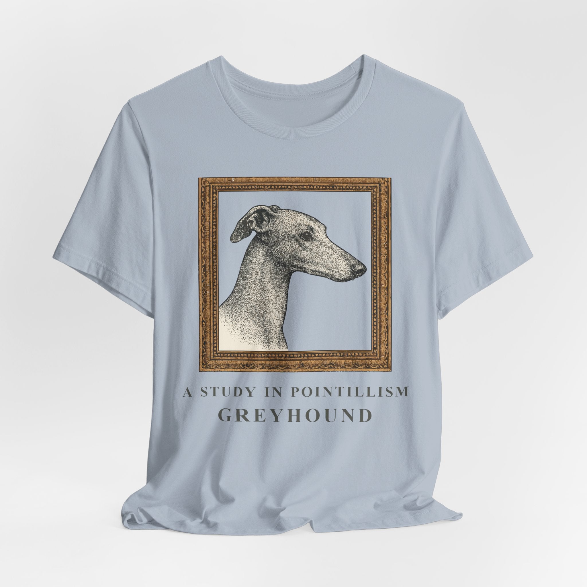 Greyhound A Study in Pointillism Tee