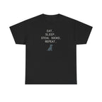 Eat Sleep Steal Socks Repeat Lab Puppy Funny Dog Life T-Shirt
