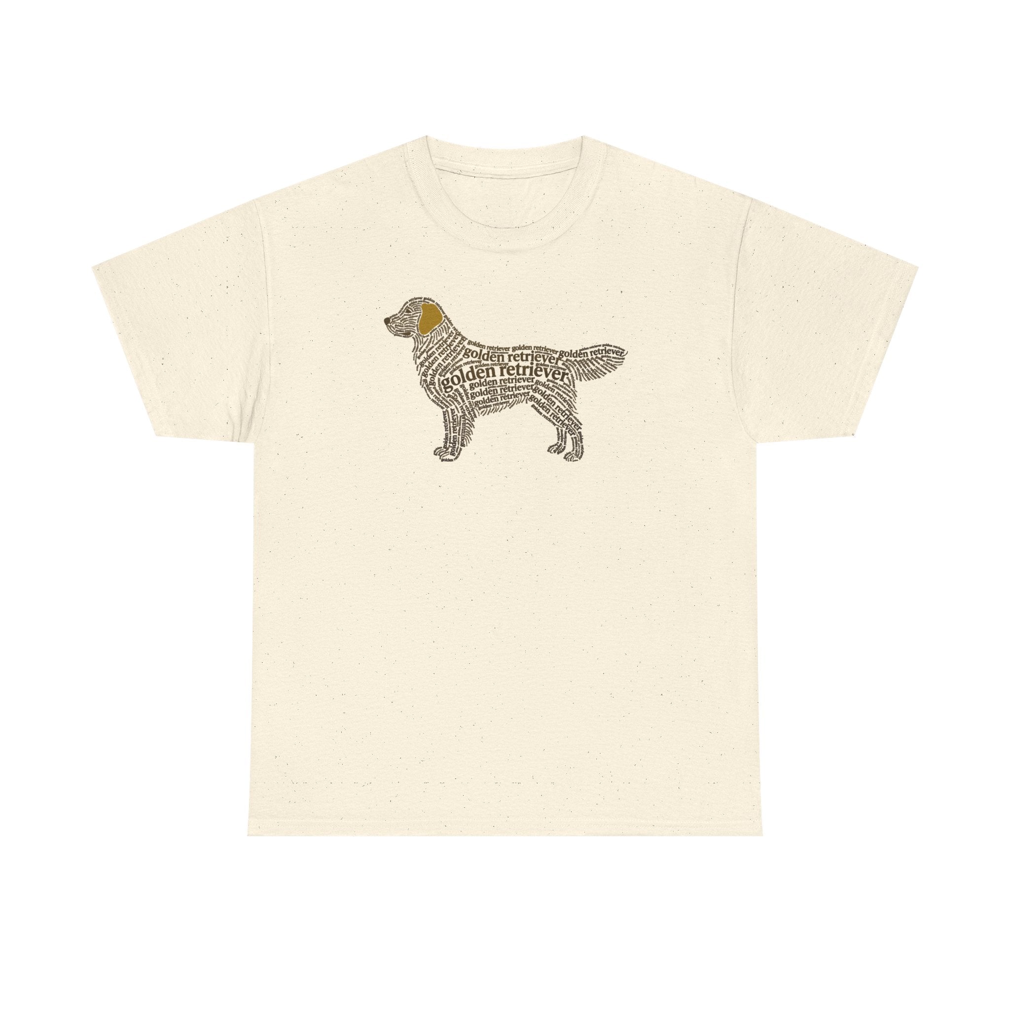 Golden Retriever Typographic Art T-Shirt