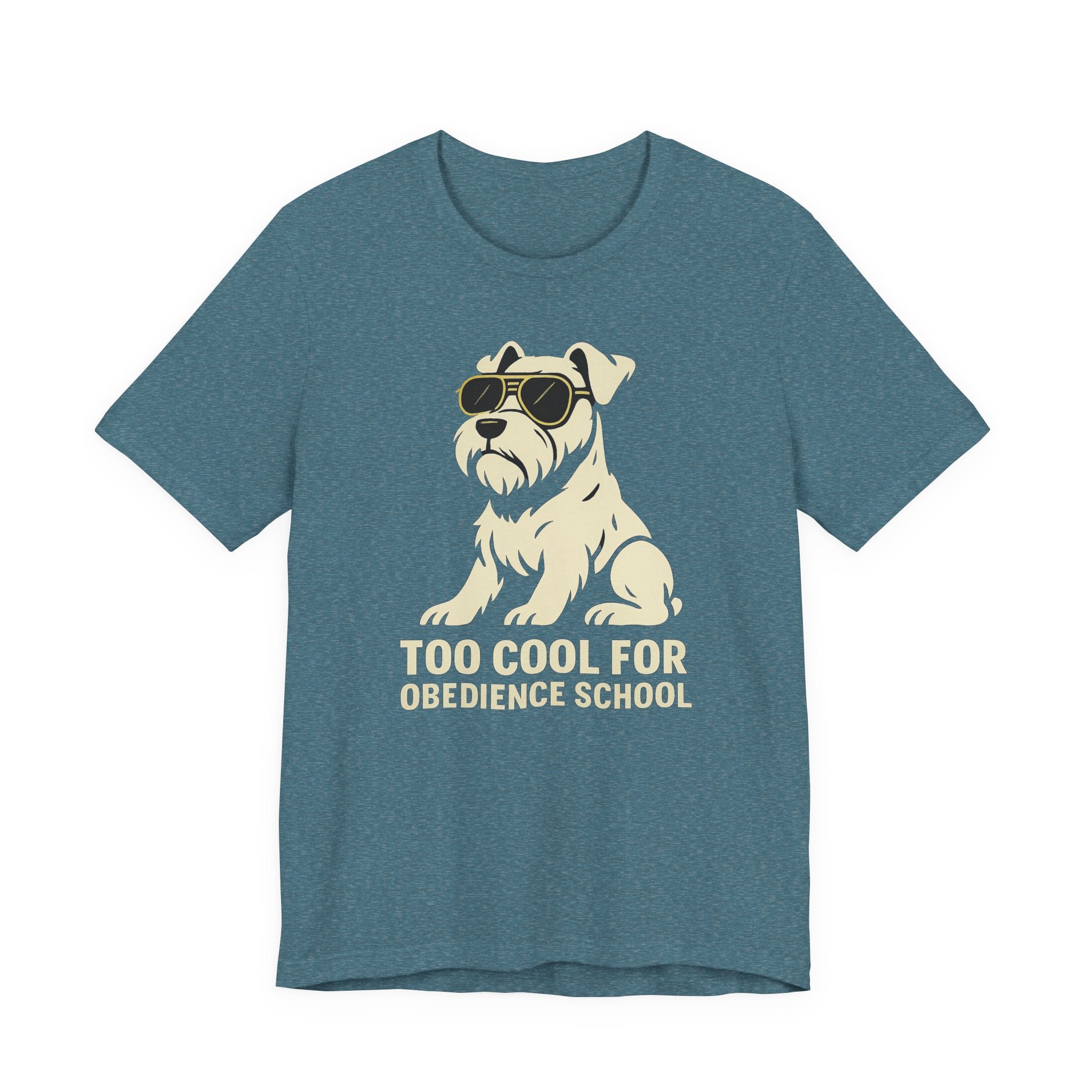 Too Cool for Obedience School Schnauzer T-Shirt