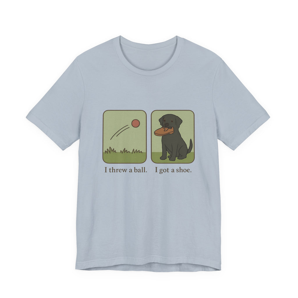 Black Lab I Threw a Ball I Got a Shoe Tee