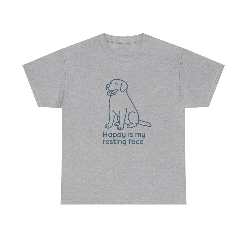 Happy Is My Resting Face - Funny Yellow Lab Tee