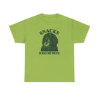 Snacks Make Me Nicer Gordon Setter with Donut Funny Foodie T-Shirt