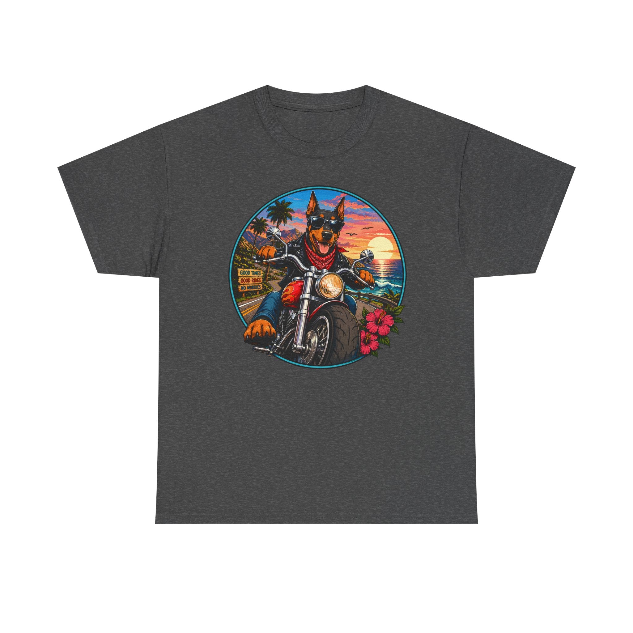 Good Times Doberman Rider T-shirt