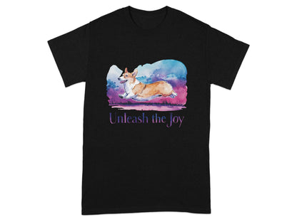 Unleash the Joy Corgi Watercolor Design T-Shirt product type