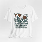 Brittany Spaniel Structural Engineer, Couch Division Tee