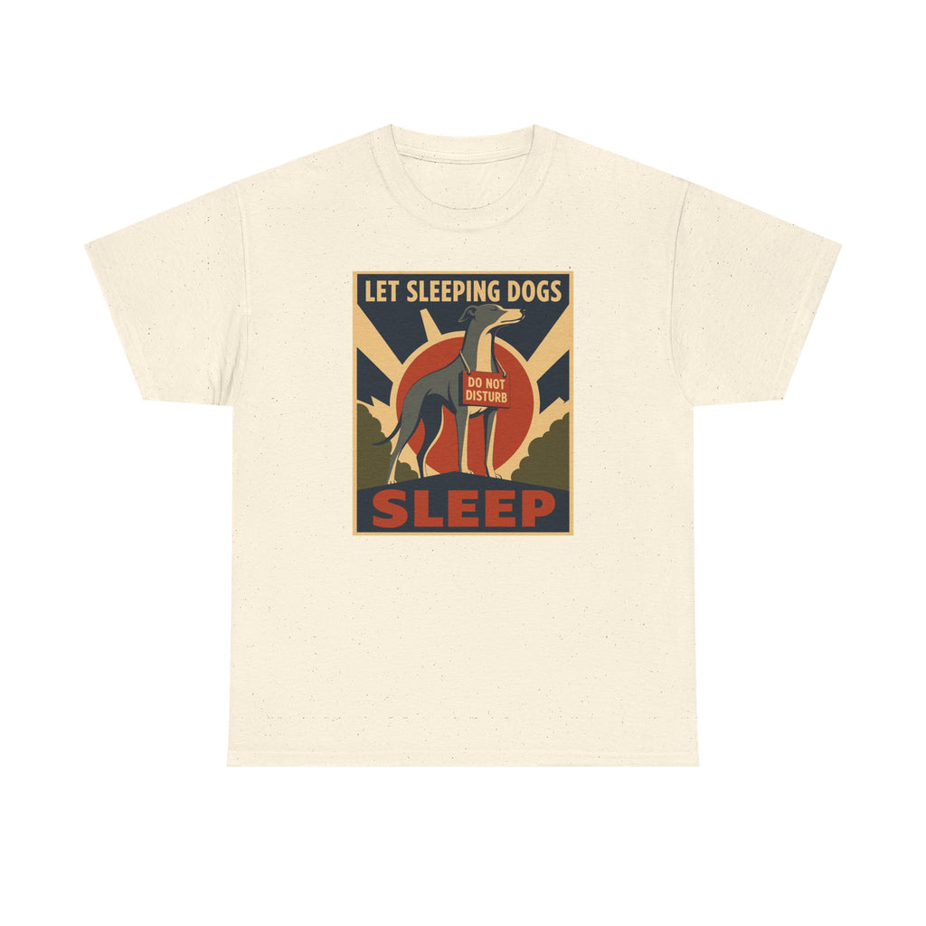 Retro Sleeping Greyhound Graphic T-Shirt