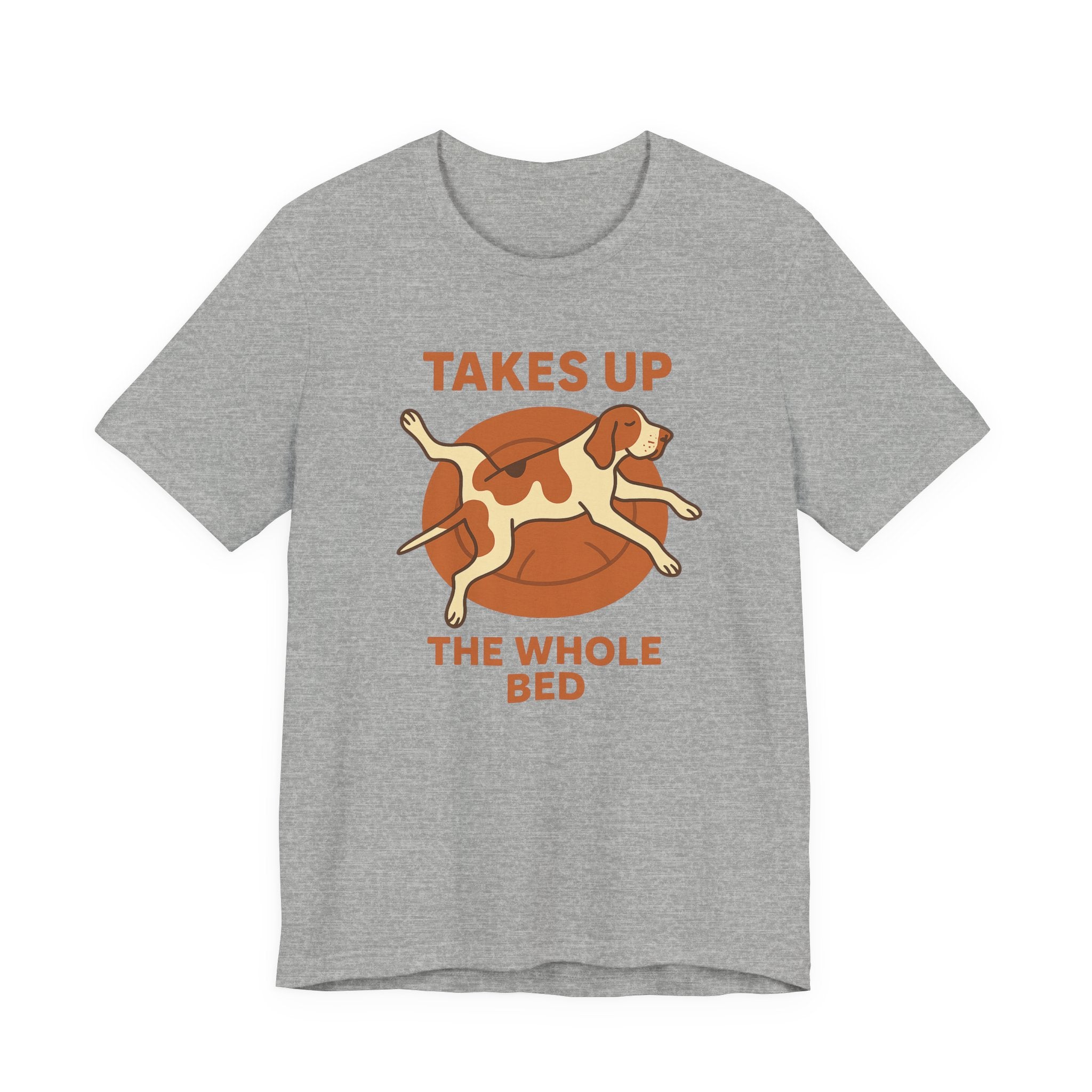 Bracco Italiano Takes Up the Whole Bed Tee