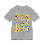 Neon Crayon Labrador Collage T-Shirt