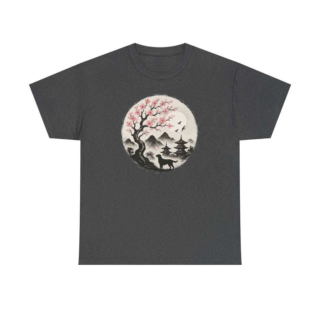 Labrador Under Cherry Blossoms T-Shirt