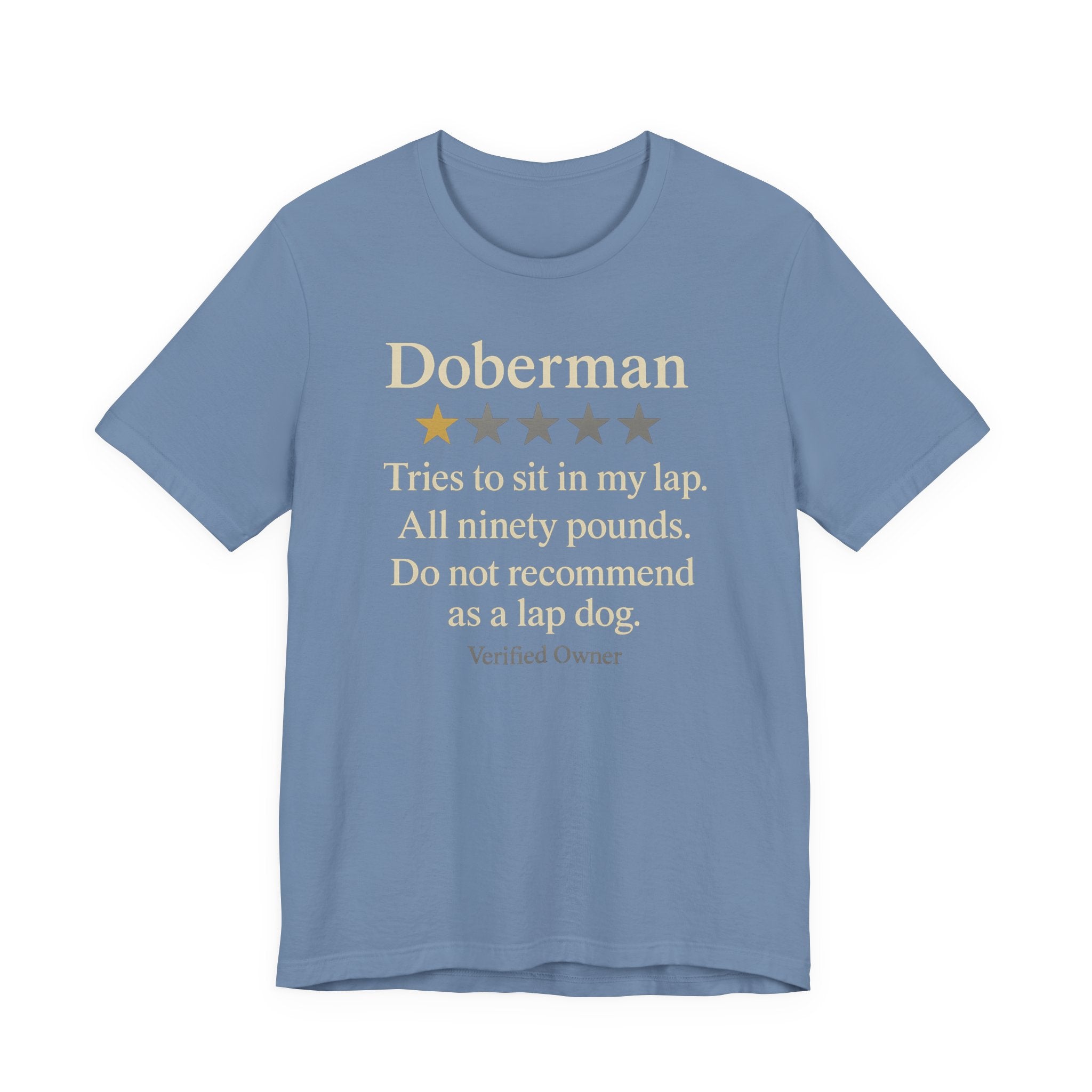 Doberman One-Star Review Tee