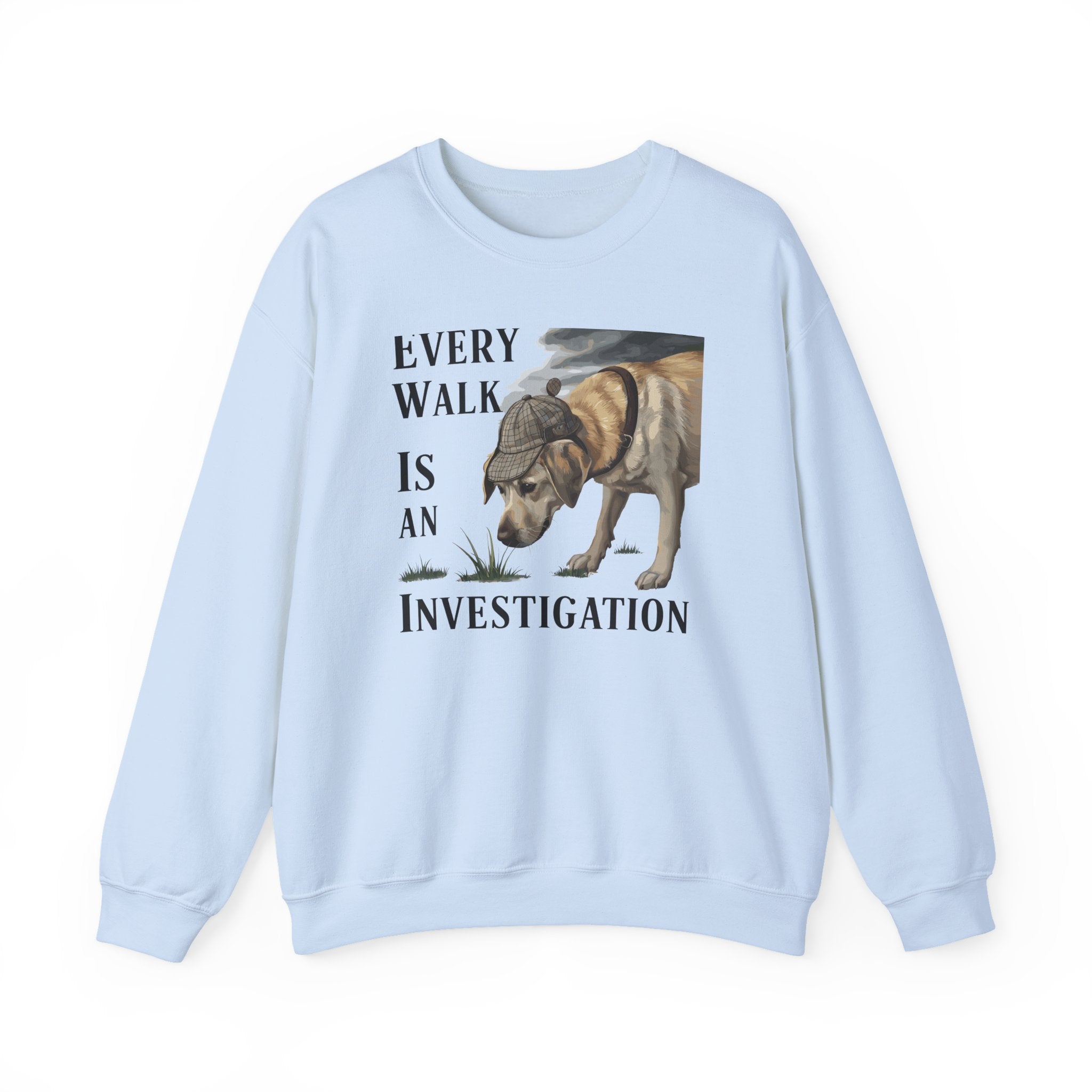 Every Walk Is An Investigation Yellow Lab Pull-Over sweatshirt, view 4