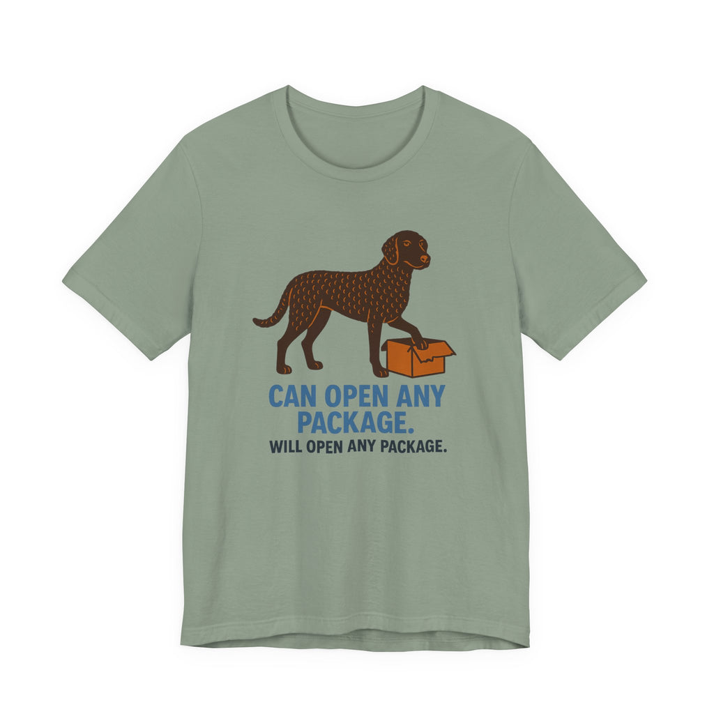 Curly-Coated Retriever Can Open Any Package Tee