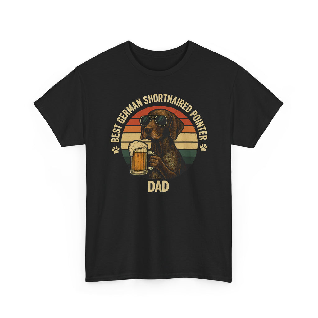 Best German Shorthaired Pointer Dad With Beer T-Shirt