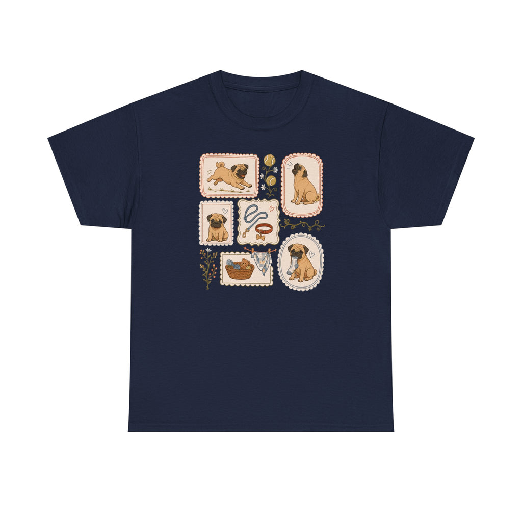 Cute Pug Dog Collage T-Shirt