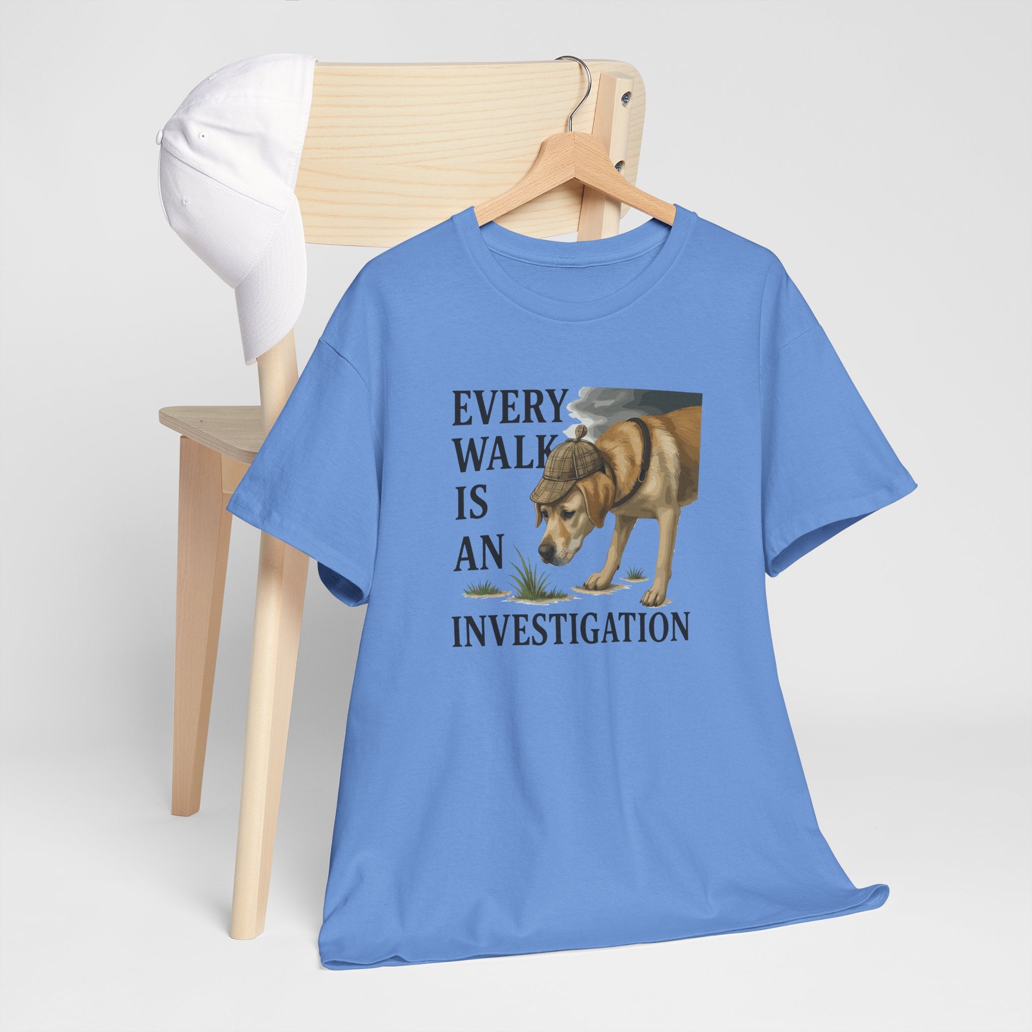Yellow Lab Every Walk is an Investigation Tee