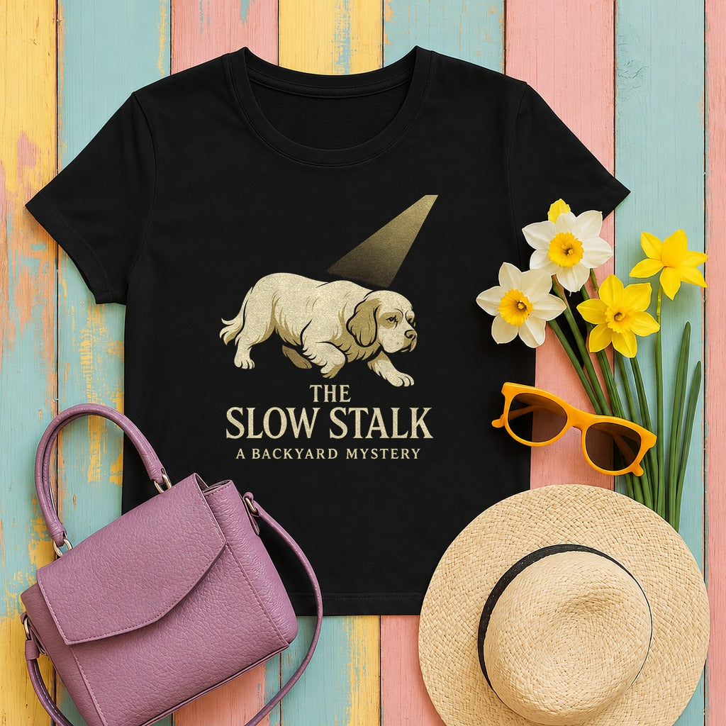 Clumber The Slow Stalk Tee in Black