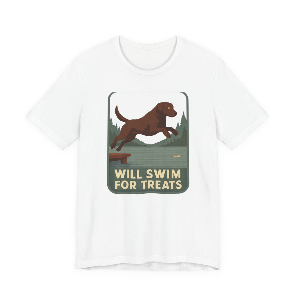 Chocolate Lab Will Swim for Treats Tee