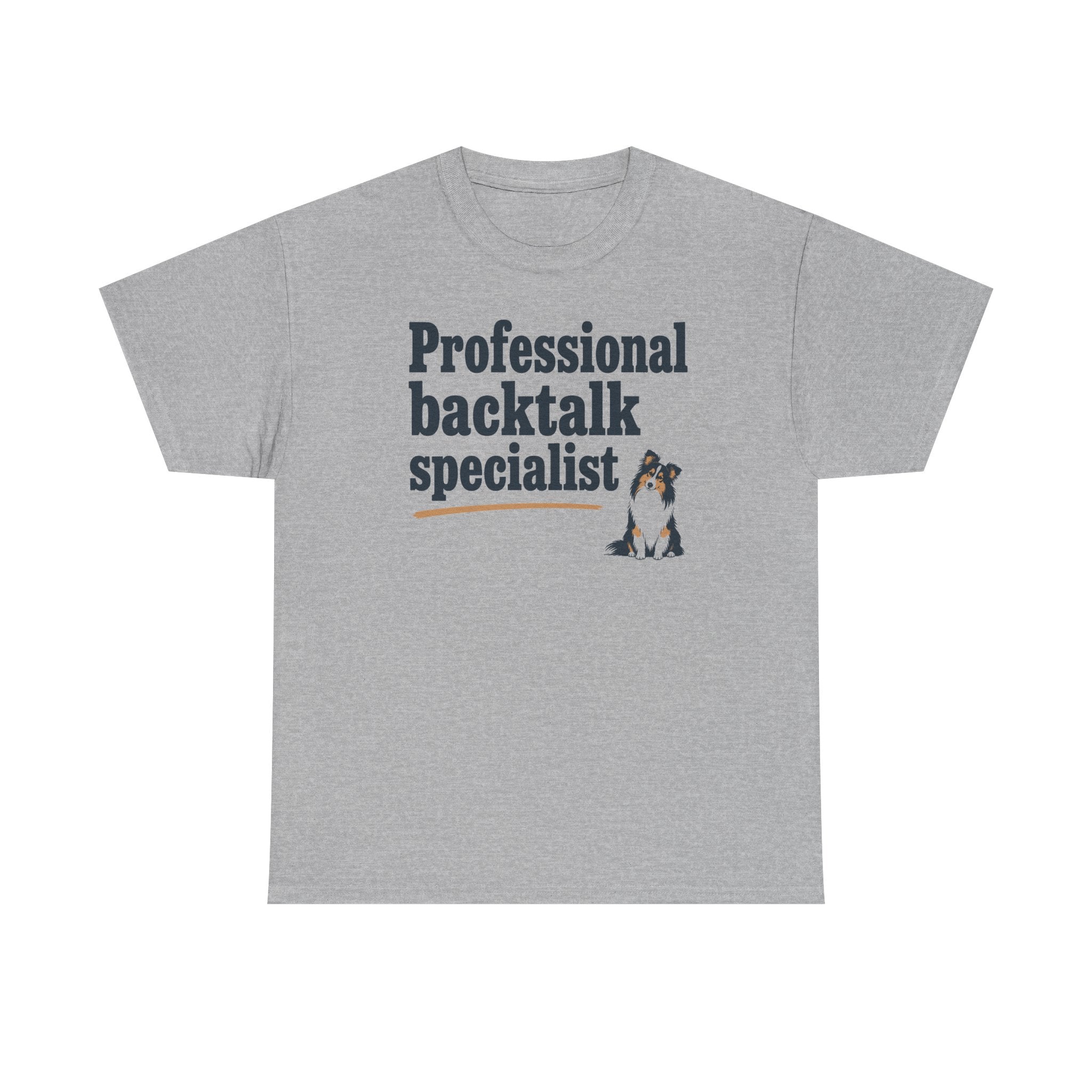 Professional Backtalk Specialist Sheltie t-shirt, view 2