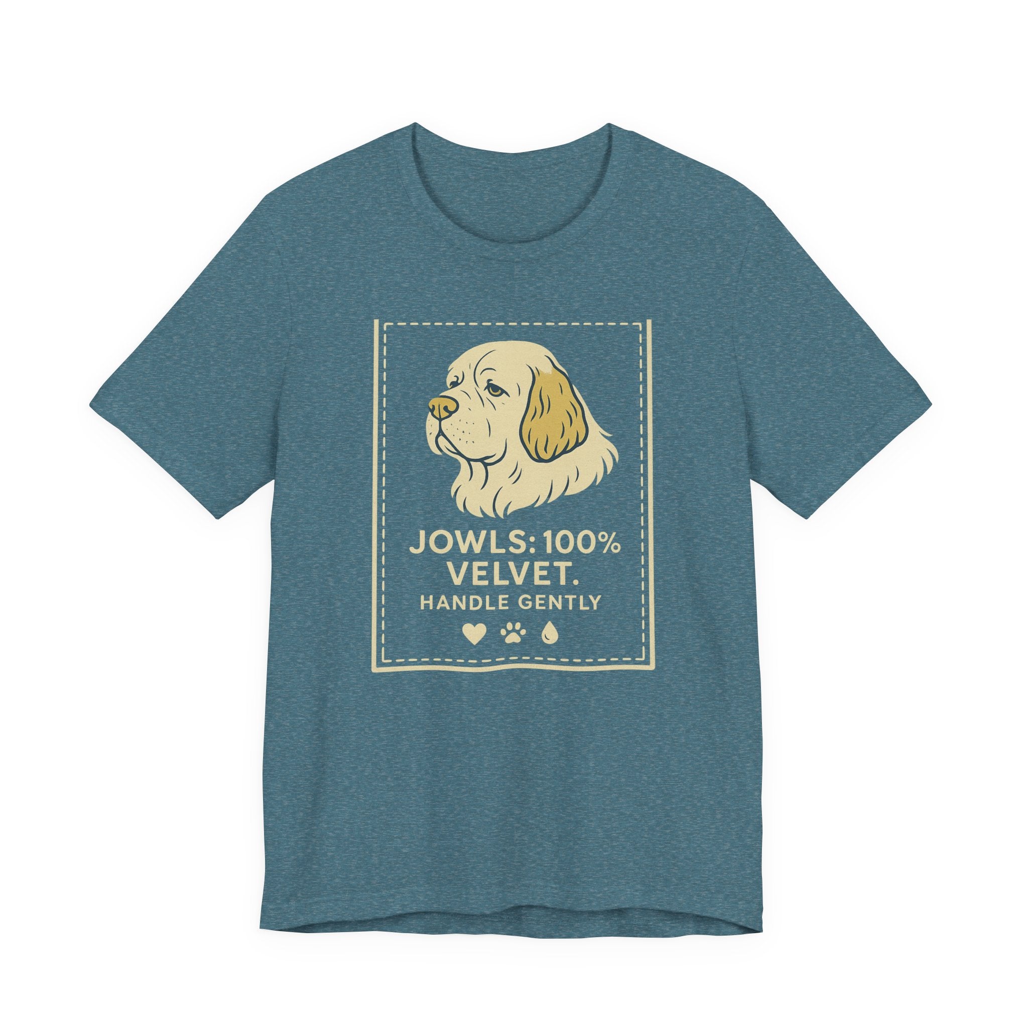 Clumber Jowls 100% Velvet Tee