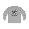 Sorry About Your Floor Schnauzer Long Sleeve Tee in Sport Grey