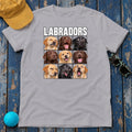 Labradors Nine Faces T-Shirt — Athletic Heather