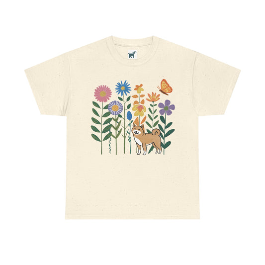 Floral Shiba T Shirt